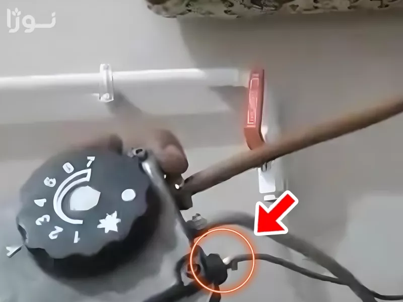 شل شدن پیچ اتصال ترموکوپل به پایه بوبین